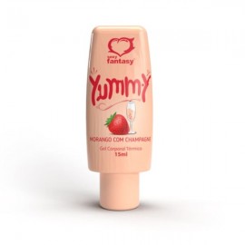 YUMMY GEL T�RMICO BEIJ�VEL MORANGO COM CHAMPANHE