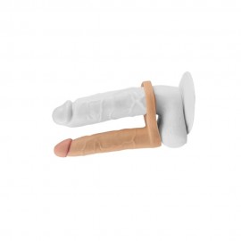 ANEL COMPANHEIRO COM VEIAS SALI�NCIAS E 10 VIBRA��ES - SOFT DUDE
