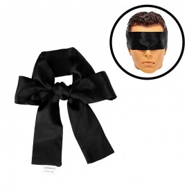 VENDA PARA OLHOS EM CETIM - PRETO