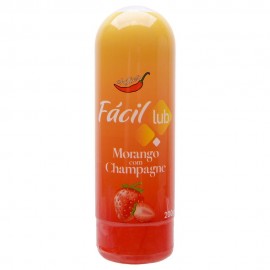 F�CIL LUB GEL MORANGO COM CHAMPAGNE 200G